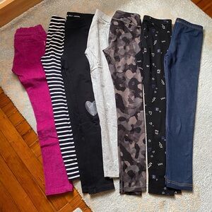 Set of leggings and pants fit size 10-12 year old girl, crewcuts athleta, epk